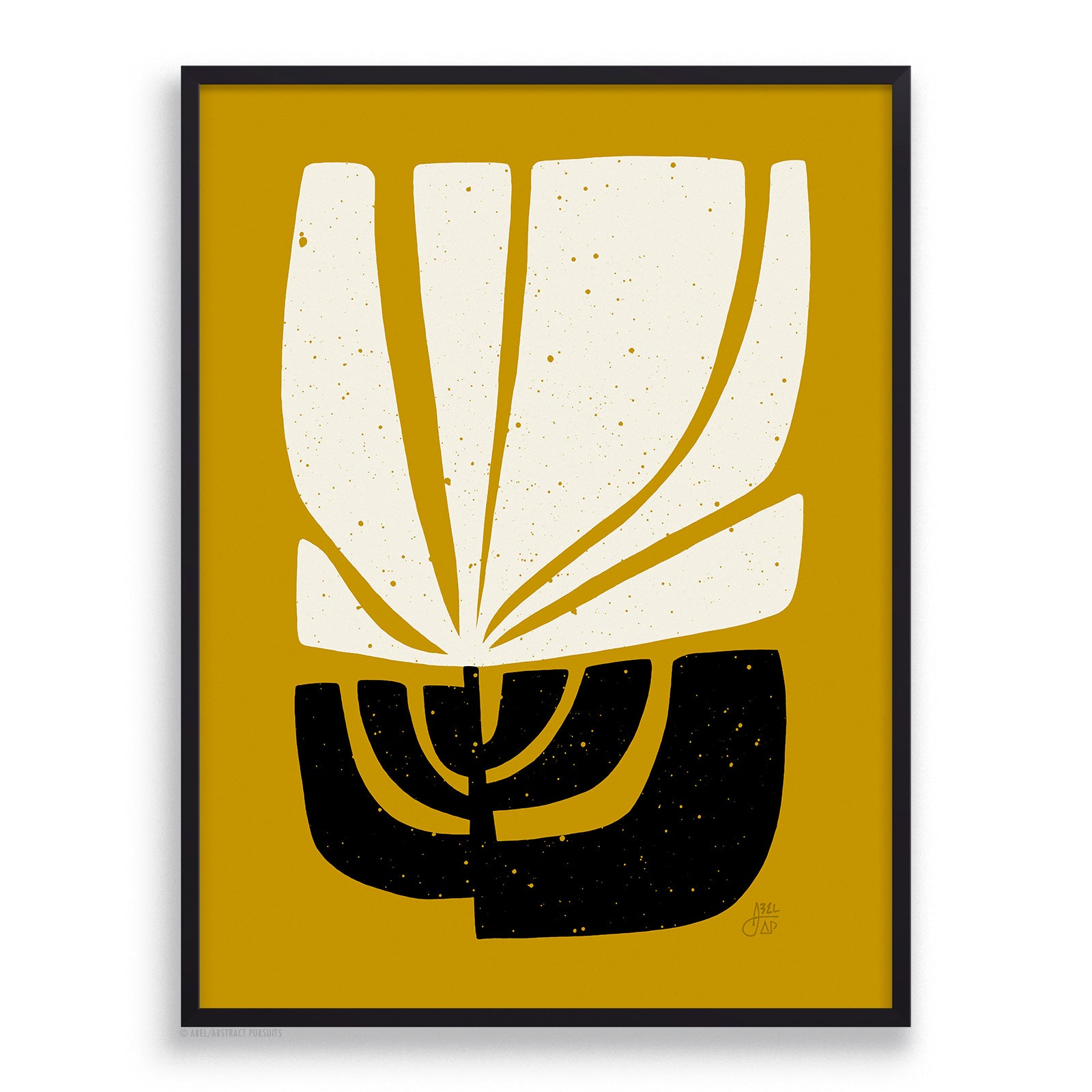 &quot;Plant Form 002-Mustard&quot; Print AP191005B
