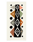 Mid-century inspired totem design and fine art print on bamboo paper by Erik Abel